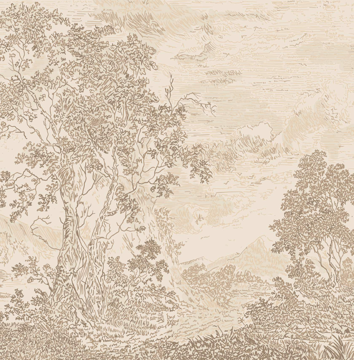 Tree Mural - Sand